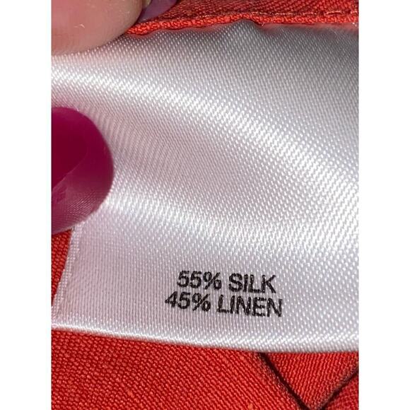 Daniel Cremieux Mens Coral Color Silk/Linen Blend Sport Shirt Sz XXL - Picture 6 of 6